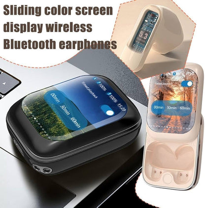 Bluetooth Earbuds – Touch Screen Slider Smart Display