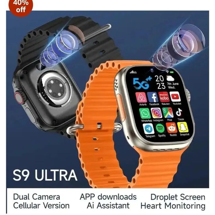 Ultra Smartwatch With Sim Support, All Apps Working ✅